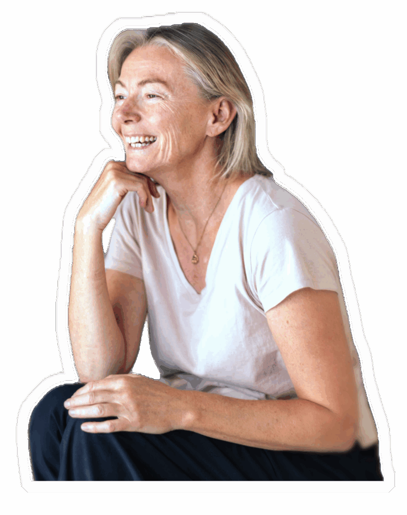Portrait de Marie Delforge en train de sourire